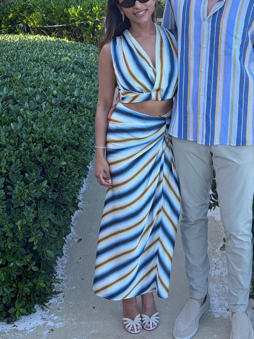 ALC Striped Skirt Set